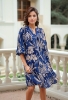 Picture of Deep Indigo Botanical Dress