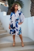 Picture of Blue Riviera Bloom on Stripe Dress