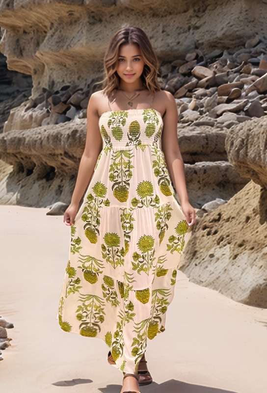 Picture of Botanical Breeze Smocked Maxi