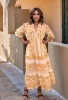 Picture of Golden Tribal Odyssey Maxi Dress
