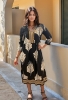 Picture of Noir Palm Heritage Midi Dress